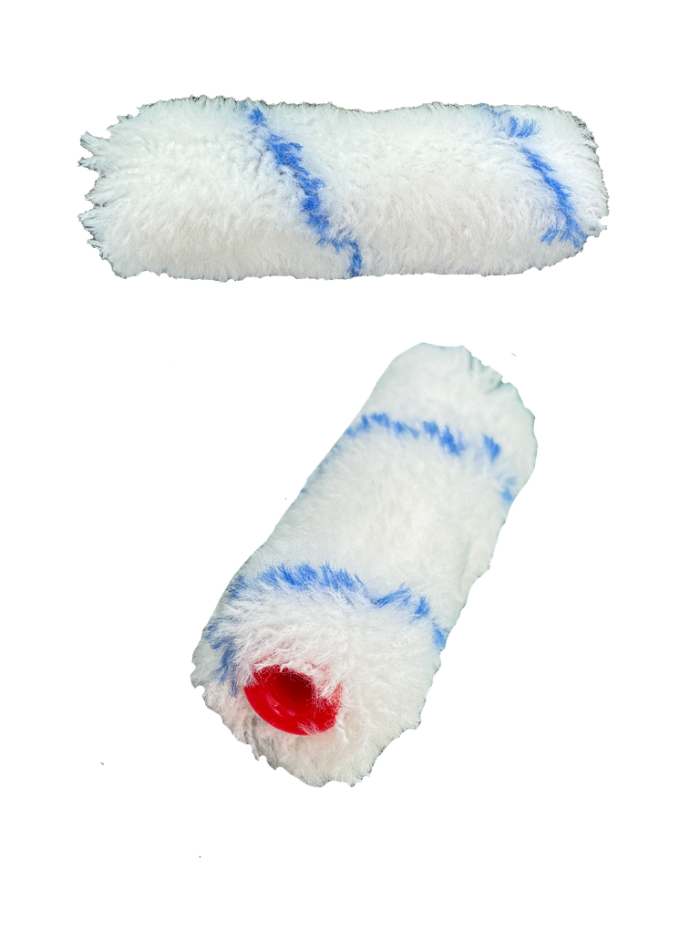 Mini Rodillo de Poliacrilico, linea azul 4"