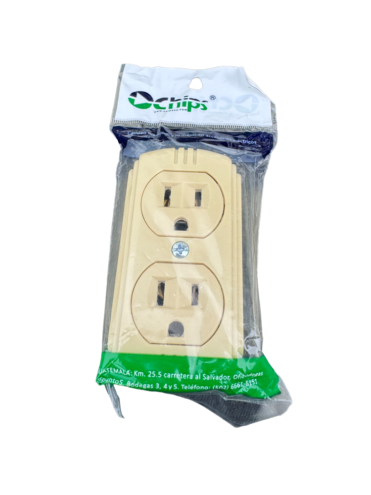 Toma Corriente Doble Sobreponer Clásico