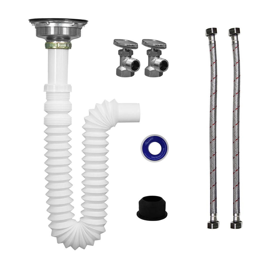 Kit Instal p/Lavatrasto c/Contrallaves 3207