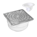 Reposadera Univ Cuadra c/cubi bisel Inox 2604