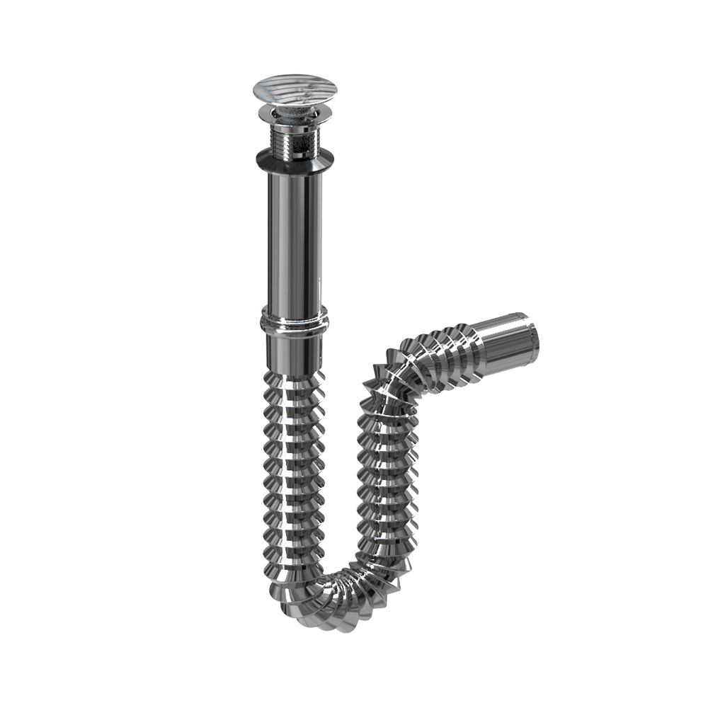 Desague/Push y Sifon Flex Cro p/La 1 1/4 3338