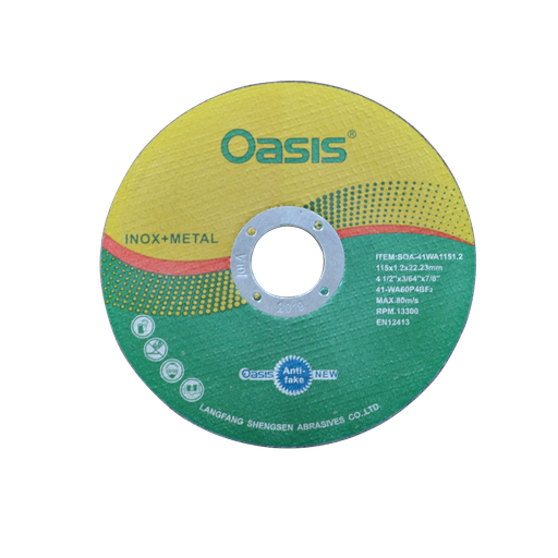 [13645] Disco Corte de Metal 4 1/2 " 115x1.2x22 OASIS