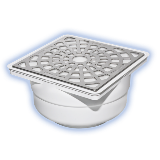 [14980] Reposadera Univ Cuadra c/cubi bisel Inox 2604