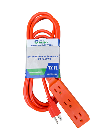 [14741] Extensión Profesional, 12Ft Naranja